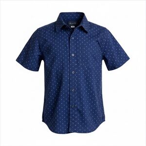 The‎ Children's Place Boys Poplin Short Sleeve Button Down Shirt Size Medium 7/8
